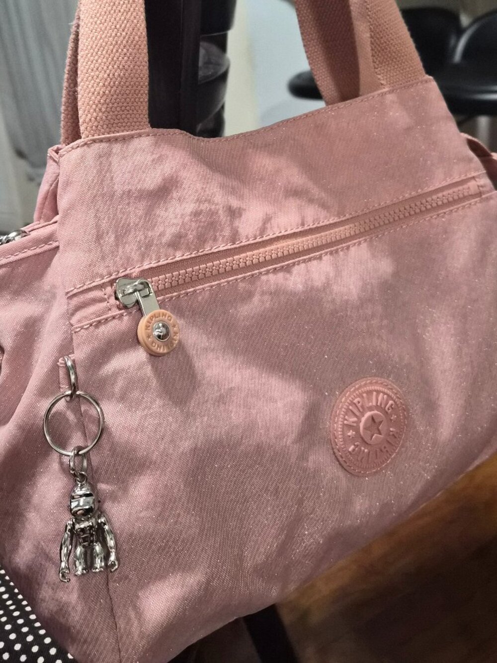 Kipling Blush Pink Crossbody Bag.- Pink